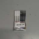 Grabie Black & White Extra Fine Tip Acrylic Paint Marker Set, 6 Pack, 0.7mm Acrylic Paint Pens for Highlights and Fine Details on Drawings, Rock Painting Glass Canvas Wood, White Highlight Markers