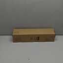 Double Curtain Rod, 1 Inch Black Dual Curtain Rods 36 to 72 Inch with Aluminium Modern End Cap Finials, Adjustable Heavy Duty Window Treatment Rods, Telescopic Metal Double Drapery Pole Set