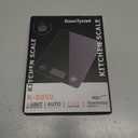 Digital Kitchen Scale, Food Scale with Tempered Glass, Grams and Ounces, 1g High Accuracy for Baking, Cooking, Food (Black Glass)