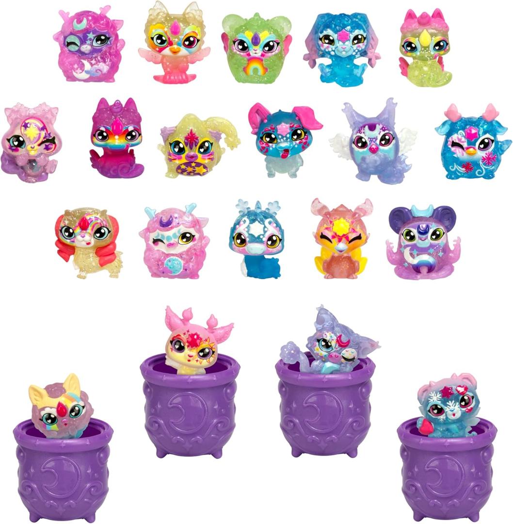 Magic Mixies Minis Shimmerverse Series Mega Pack - 20 Mixies, 4 Hidden in Cauldrons, 5 New Powers to Discover, 90 to Collect