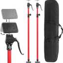 Cabinet Jack for Installing Cabinet,2 Pack Adjustable 3rd Hand Support Pole Extend from 47.2" to 114.2",Premium Steel Cabinet Lift Jack Support up to 200 lbs,with Storage Bag (Red)