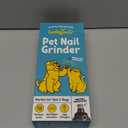 LuckyTail Pet Nail Grinder for Dogs and Cats - Super Quiet and Low Vibration Electric Dog Nail Grinder with 2 LED Lights - USB Rechargeable and Cordless - 2 Speeds - Small to Large Pets (White)