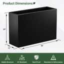 Metal Planter Box 36” x 12” x 24” for Porch, Garden, Patio, Yard