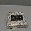 Juvale 100 Pack Decorative Daisy Paper Napkins - 2-Ply 6.5 x 6.5 Inch - Durable Absorbent Disposable Decorative Napkins for Weddings Bridal Showers Tea Parties - Party Tableware with Daisies