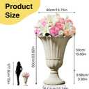 NicBex 24" Tall Urn Planters for Outdoor Plants Set of 2 - Beige Petal, 23.62"H x 15.75"W x 19.69"D