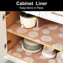Cooyes Shelf and Drawer Liners for Kitchen Cabinets, Non Adhesive Cabinet Liner, EVA Waterproof Durable Non-Slip Drawer Mats for Shelves, Refrigerator, Storage, Desks23.6" W x 118" L