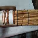 Bamboo Blinds for Interior Windows, Custom Roll Up Shades, 36"W x 72"H