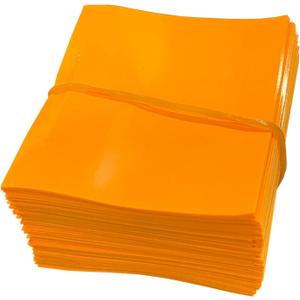 Supplement and Supply 45 x 52 mm Orange Perforated Shrink Band for Hot Sauce, Woozy, Drip & Liquid Bottles [Cap Diameter: 1"] Pack of 200