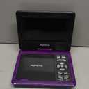 POFOTO 9.5" Portable DVD Player for Kids and Car with 7.5" Swivel Screen, 4-6 Hours Working Time, Car DVD Player with Dual Speakers, Remote Control, Support Sync TV, Region Free USB/SD/AV - Purple