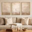 Christian Jesus and Lost Lamb Framed Canvas Wall Art-24"x36"x3