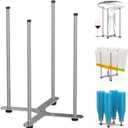 Plastic Bag & Bottle Drying Rack, Multifunctional Wine Decanter Holder, Collapsible Countertop Stand (Small)