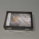 TOFOREVO 4x6 3 Picture Frame Triple Wooden Hinged Photo Frame Definition Glass Stand Vertically on Desktop or Tabletop Black