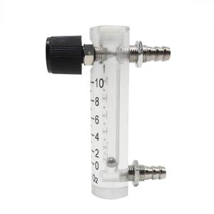 Oxygen Flow Meter 0-10LPM Flowmeter for Fluid Filtration System Oxygen Air Flowmeter Regulator Acylic Flow Meter with Control Valve for Oxygen/Air