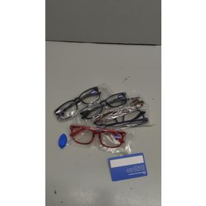 CCVOO Reading Glasses for Women/Men, Eyeglasses, Blue Light Readers for Women/Men, Computer Eye Glasses, Cheaters (2 Black/Turtle/Red/Dark Blue)