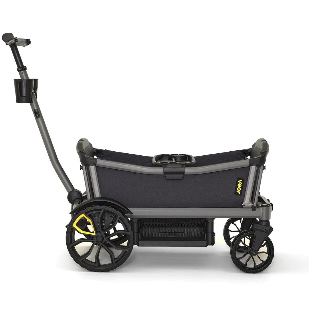 Veer Cruiser City XL | Premium Urban Wagon Stroller for Babies, Toddlers, and Kids | Traditional Stroller Push Steering | JPMA Certified | Lightweight and Collapsible | 4 Seater