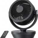 PNTCK Air Circulator Fan for Bedroom, Quiet Table Fan with 4 Speeds, 90° Oscillation, 120° Vertical, 12H Timer, Powerful Airflow, Oscillating Desk Fan for Bedroom Office Home, 13INCH