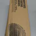 WOPITUES Wood Floating Shelves Set of 6, Shelves for Wall Decor, Farmhouse Shelf for Bedroom, Bathroom Storage Shelves, Book Shelves for Living Room, Dark Brown, Size: 16.5 Inch