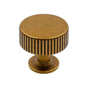 Alzassbg 9 Pack Antique Brass Cabinet Knobs, 1.1 Inch(28mm) Diameter Cabinet Handles Kitchen Hardware for Cabinets and Drawers AL6095AE