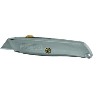 Stanley Tools Classic 99 10-099 Utility Knife 6 In L, Gray Straight, High Carbon Steel Includes: (3) Three Heavy Duty Blades (6 Pack)
