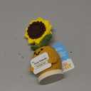 THEGIFTY Emotional Support Crochet Sunflower Doll – Handmade Friendship Gift for Women – Long Distance Friend with Affirmation Message, Birthday Gifts for Friends, Graduation Gifts for Bestie