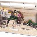 Hamster Cage Chewproof, 32" Wooden Guinea Pig Cage for Small Animals, Openable Top with Easy View Acrylic Panels for Hamster, Rabbit, Guinea Pig, Hedgehog(32" L x 15.7" W x 15.7" H)