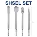 Worker Bee SDS Plus Rotary Hammer Drill Bits & Chisels Set,Concrete Masonry Hole Tool,17-Piece