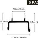 5PCS Pegboard Drill Holder with Double Hooks and Accessories Bag for Power Tools