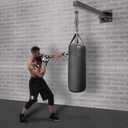 SELEWARE Wall Mount Heavy Bag Hanger Heavy Duty Punching Bag Hanger Adjustable Boxing Bag Bracket for Home Gym Indoor Outdoor Boxing, Muay Thai and MMA Training, A: 24" length