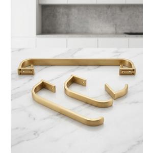 Bathroom Accessories Set Gold
