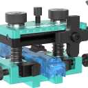 Heavy-Duty Pistol Sight Pusher Tool for Handguns Front and Rear Sight Removal Adjustment, Fits Most Slides (Cyan)