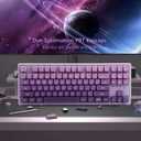 134Keys PBT Keycaps MOA Profile Key Cap for Cherry Gateron MX Switches Mechanical Keyboards Key caps (Gradient Purple)