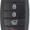 X AUTOHAUX 4 Button Car Keyless Entry Remote Control Key Fob Proximity Smart Fob OSLOKA-875T NO. 95430-B2100(PSD) for Kia Soul 2014 433MHz 60 Chip