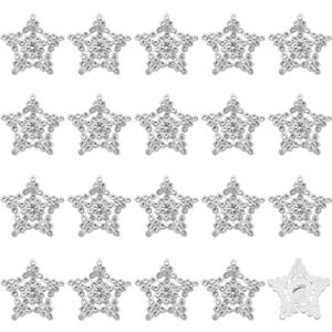 40PCS Star Diamond Buttons Clothing Accessories Accessories Alloy Crystal Diamond Buttons for Dress Craft Jewelry Bag Decoration Coat Handbag DIY Crafts
