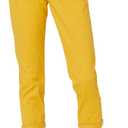 Amazon Essentials Women's Mid-Rise Slim-Fit Stretchy Cropped Tapered Leg Khaki Dress Pants, Dark Yellow, 16 Plus