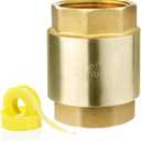 1 1/4-Inch Check Valve,Female NPT,No-Lead Brass,Female Pipe Thread Compatible with Most Pumps,Silent Check Valve,Prevents Backflow in Well or Irrigation Systems