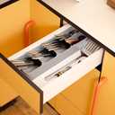 Joseph Joseph DrawerStore Compact Utensil Organizer For Kitchen Drawer Silverware, Flatware Tray, Small, Grey