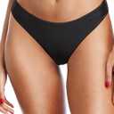 Tempt Me Women Cheeky Bikini Swimsuit Bottom - High Cut Bathing Suit Bottoms Low Rise Brazilian Swim Bottom 2025 Swimwear (Small, Black)