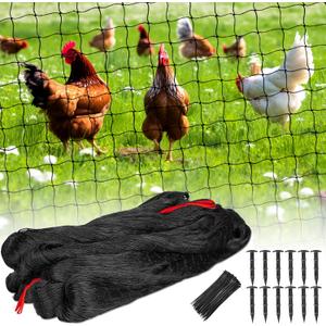 BSTPCOO Nylon Bird Netting 50'x50' with 2.4" Square Mesh Hawk Net for Chicken Run, Poultry Netting Aviary Nets Garden Bird Net for Chicken Coop Nettings Roof Hawk Proof