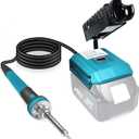 Cordless Soldering Iron Station Tool for Makita18V LXT Battery, Portable Electric 60W Soldering Iron Kit for Makita BL1850, BL1860,BL1830 for DIY, Appliance Repair, Wire Welding(Battery NOT Included) (Blue)