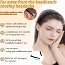 Silicone Headbands for Women Non Slip Comb Headband with Teeth Non-Crackable Hair bands for Women's Hair Fashion Accessories (Black 1PC)