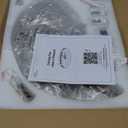 LEDIARY 24 Inch Ceiling Fans with Lights and Remote, Modern Dimmable Low Profile Ceiling Fan, White Flush Mount Ceiling Fan with 3 CCT and 6 Speeds