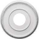 Ekena Millwork CM12BR Bradford Ceiling Medallion, 12 1/2"OD x 3 7/8"ID x 3/4"P (Fits Canopies up to 6 5/8"), Primed