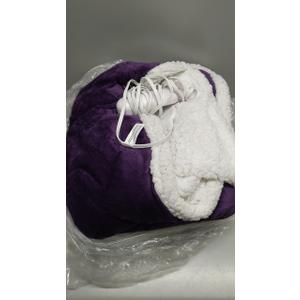Electric Heated Blanket Full Size 72"x84", Soft Flannel with Overheat Protection, 9 Adjustable Heat Settings & 10-Hour Auto-Off Timer, Fast Heating for Winter Comfort, Dark Purple