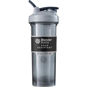 BlenderBottle Shaker Bottle Pro Series Perfect for Protein Shakes and Pre Workout, 32-Ounce, Pebble Grey