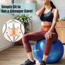 GalSports Stability Ball for Core Training & Physical Therapy Anti-Burst, Slip-Resistant Yoga Ball for Home Gym, Pilates, Balance & Posture Improvement ( M(22ines/55cm)