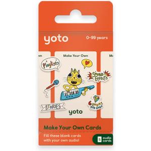 Yoto Make Your Own Cards 5 Blank Audio Cards for Use with Player & Mini All-in-1 Audio Device, Record & Play Stories Music Radio Podcasts Birthday Messages & Fun Educational Learning Activities