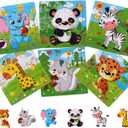 2 x NASHRIO Wooden Puzzles for Toddlers 3-5 Years Old(Set of 6), 9 Pieces Preschool Educational and Learning Animal Jigsaw Puzzle Toy Gift Set for Boys and Girls (9 Pcs-01)