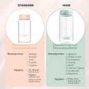 COMI Wide Neck Glass Breastmilk Collection n Storage Bottle, 2 Packs,10oz with Screw Ring Sealing Disk,Re-markable Sealing Disc,BPA Free,Fits Breast Pumps&Nipples(2 Green Lids)
