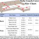 Soothing Home Sofa Covers, Sofa Hero Covers, Wear-Resistant Universal Couch Covers Washable Stretch Sectional Couch Cushion Covers (Light Grey, Extra Large Seat Cover)