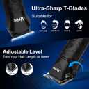 Ufree Beard Trimmer, Hair Clippers Mens Shaver Electric Razor, Hair Trimmer for Men Cordless Barber Clippers and Trimmers Set, Hair Cutting Kit for Men Grooming Gifts, Black